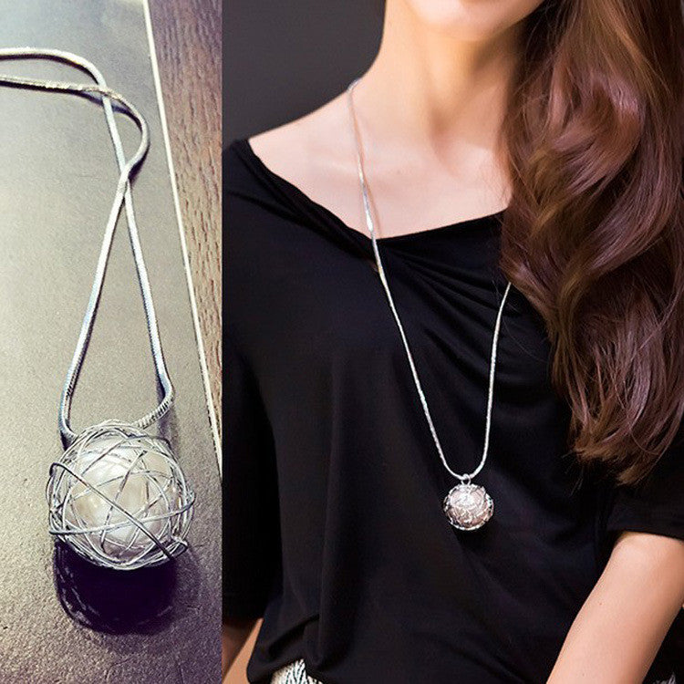 Silver chain Modern girl new long necklace women pendants fashion jewelry - CelebritystyleFashion.com.au online clothing shop australia