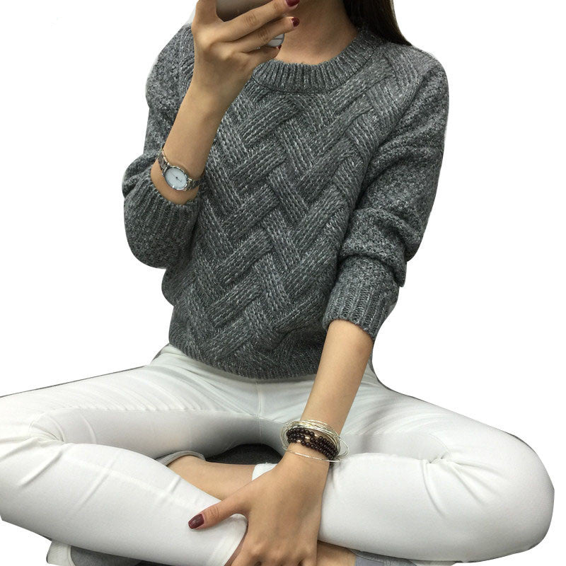 women fashion spring sweaters basic casual knitting winter Pullover KB911 - CelebritystyleFashion.com.au online clothing shop australia