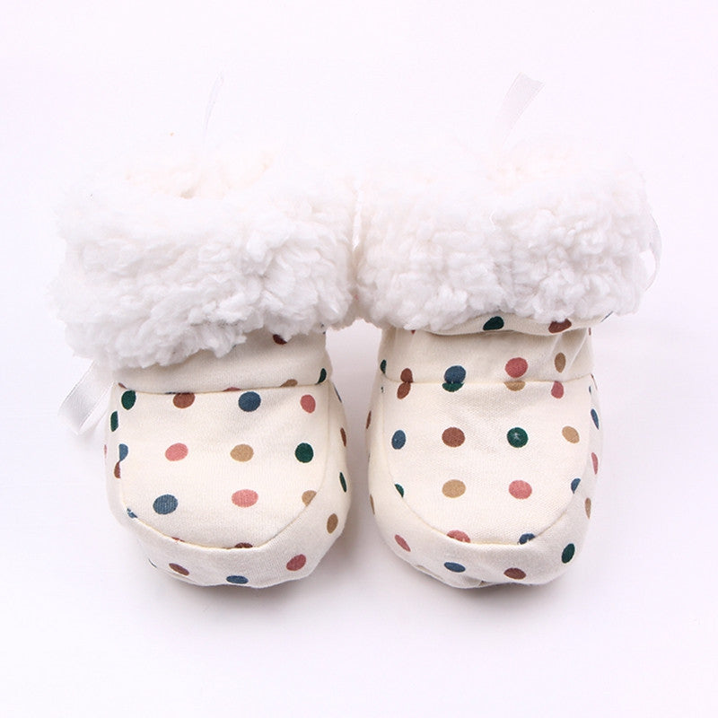 Fashion Winter Baby Boys Girls Cotton Shoes Plush Warm Shoes First Walkers Boots For 0-12 Months - CelebritystyleFashion.com.au online clothing shop australia