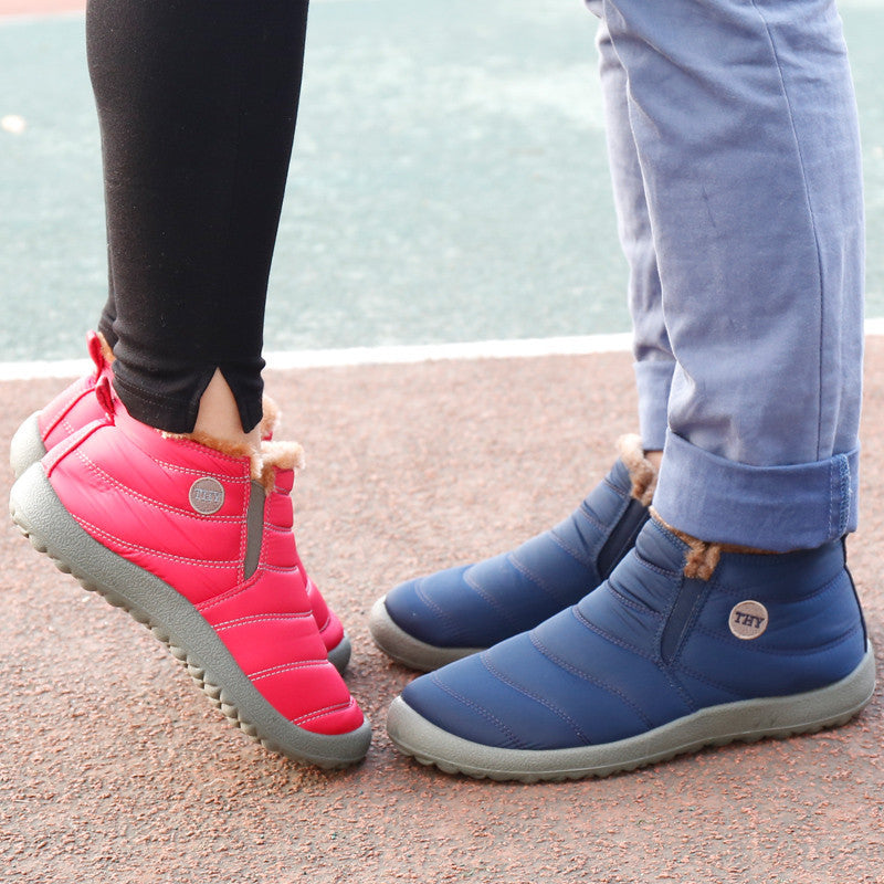 men/women warm shoes Winter high plus size high top lovers snow boots