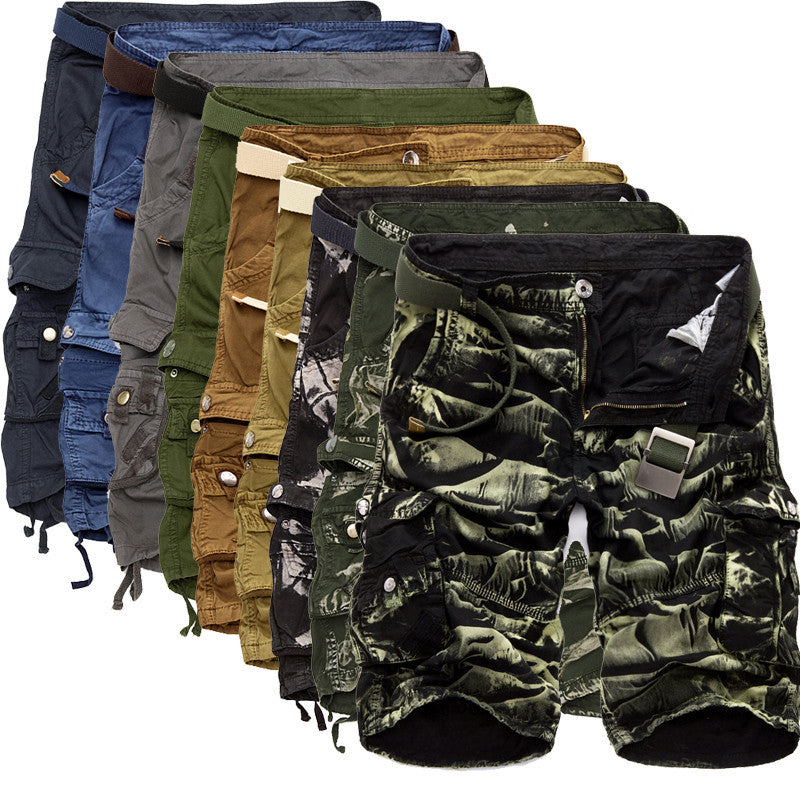 Mens Military Cargo Shorts Brand New Army Camouflage Shorts Men Cotton Loose Work Casual Short Pants Plus Size No Belt - CelebritystyleFashion.com.au online clothing shop australia