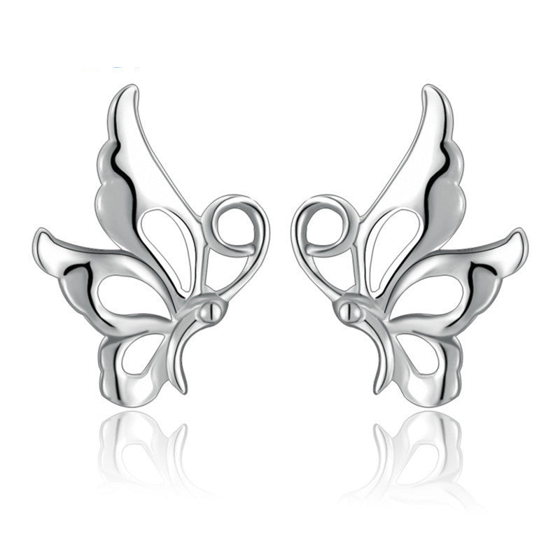 925 Sterling Silver Jewelry Stud Earrings For Women Butterfly Brinco - CelebritystyleFashion.com.au online clothing shop australia