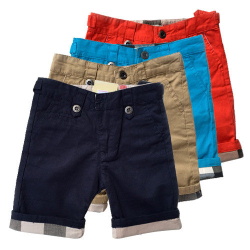 Summer boys shorts fashion short pants brand kids clothes button children clothing high quality - CelebritystyleFashion.com.au online clothing shop australia