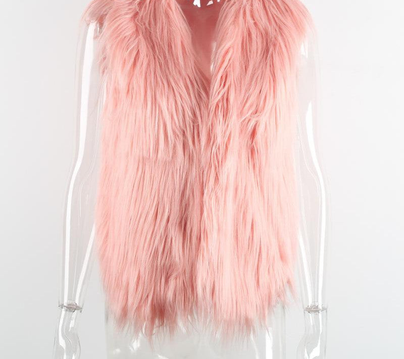 Elegant Faux Fur Vest Jacket Many Colors Available - CELEBRITYSTYLEFASHION.COM.AU - 19