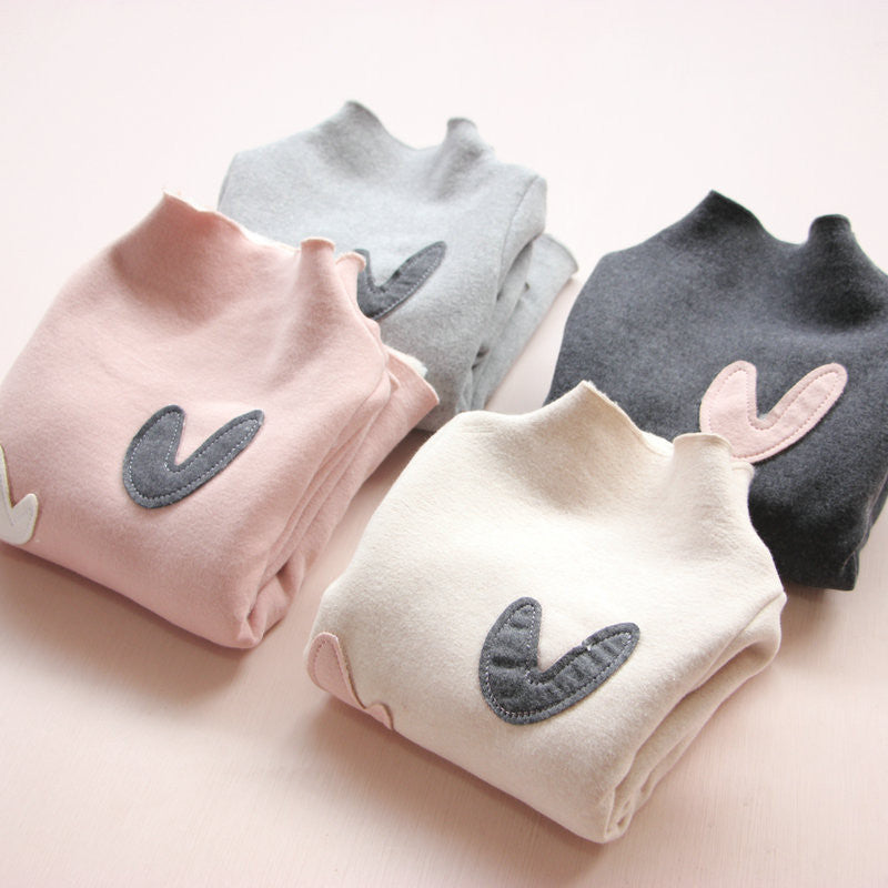 children's clothes girls cotton long sleeve love heart T-shirt kids fashion tops tees t shirts for 2-7T - CelebritystyleFashion.com.au online clothing shop australia