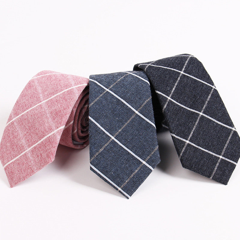 Men's Suit Tie Classic Men's Plaid Necktie Formal Wear Business Bowknots Ties Male Cotton Skinny Slim Ties Cravat - CelebritystyleFashion.com.au online clothing shop australia