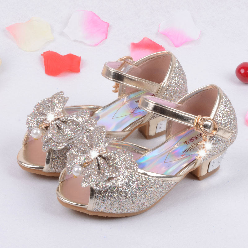 Children Princess Sandals Kids Girls Wedding Shoes High Heels Dress Shoes Party Shoes For Girls Pink Blue Gold - CelebritystyleFashion.com.au online clothing shop australia