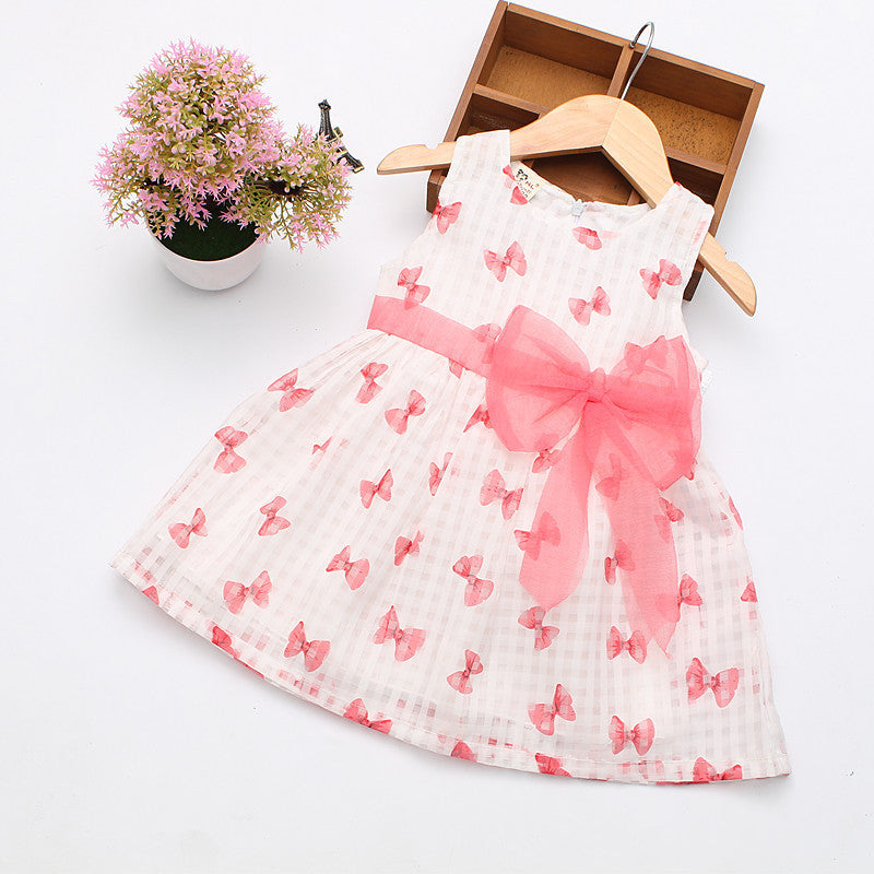 Summer Cotton Baby Dress Princess Dress Puff Sleeveless Cute Fashionable Baby Infant Dress 0-2 Years - CelebritystyleFashion.com.au online clothing shop australia