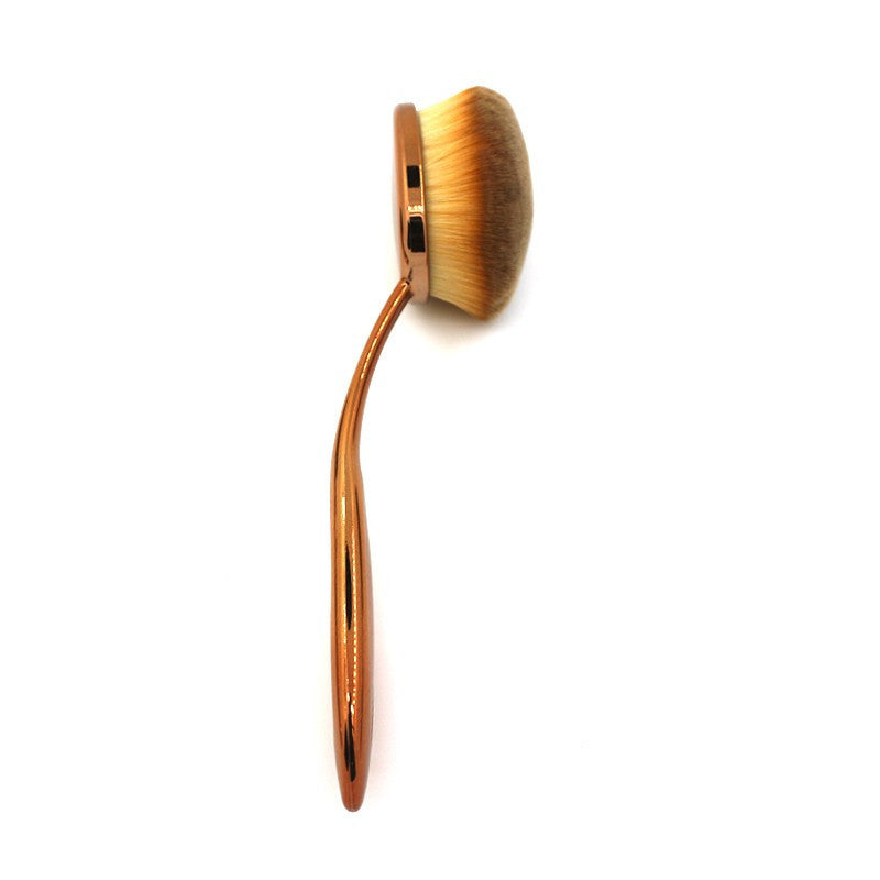 GOLD Toothbrush 10PCS Makeup Brush Set Artist Oval Puff Cream Foundation Contour Blush Powder Beauty Kit Kim Kardashian Style - CelebritystyleFashion.com.au online clothing shop australia