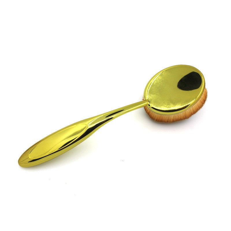 GOLD Toothbrush 10PCS Makeup Brush Set Artist Oval Puff Cream Foundation Contour Blush Powder Beauty Kit Kim Kardashian Style - CelebritystyleFashion.com.au online clothing shop australia