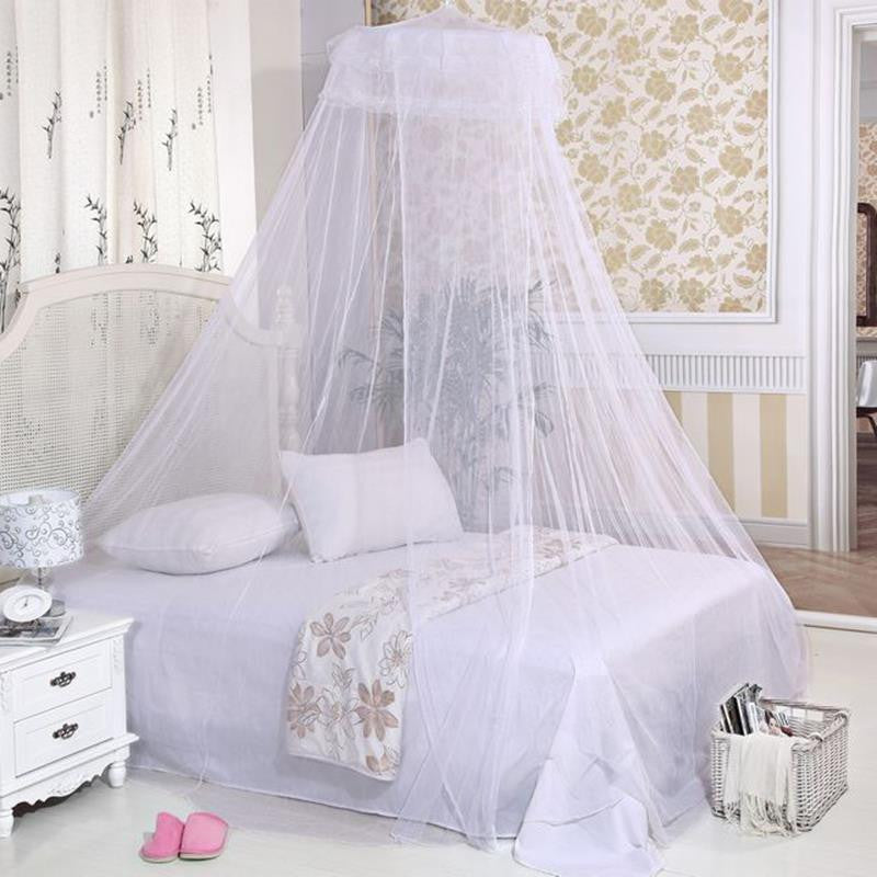 Romantic Home Simple Design Dome Elegant Polyester Fabric Bed Netting Canopy Mosquito Net #75279