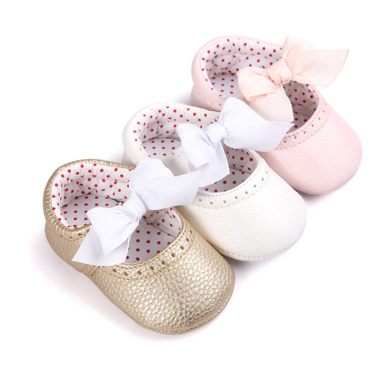 Soft Bottom Fashion Butterfly-knot Baby Moccasin Newborn Babies Shoes PU Leather Prewalkers Boots Non-slip Shoes for Baby Girls - CelebritystyleFashion.com.au online clothing shop australia