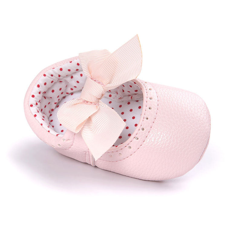 Soft Bottom Fashion Butterfly-knot Baby Moccasin Newborn Babies Shoes PU Leather Prewalkers Boots Non-slip Shoes for Baby Girls - CelebritystyleFashion.com.au online clothing shop australia