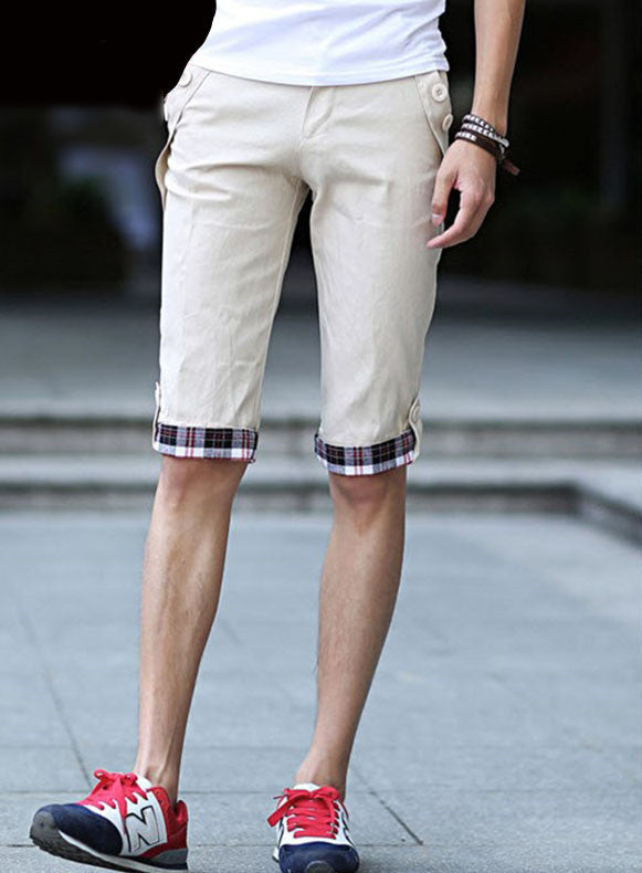 New Fall Men Cropped Trousers Fashion Men's Leisure Pocket Trousers - CelebritystyleFashion.com.au online clothing shop australia