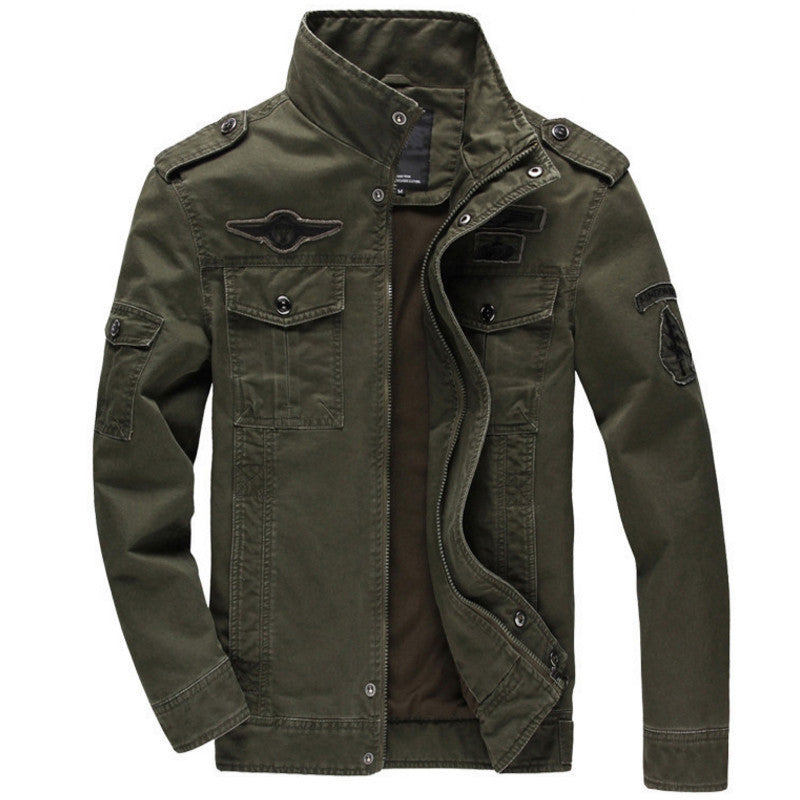 Men jacket jean military Plus size 6XL army soldier cotton Air force one male clothing Spring Autumn Mens jackets Asian size 331 - CelebritystyleFashion.com.au online clothing shop australia