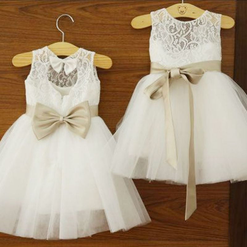 Lovely 2-7 Years Girls Kids Wedding Party Long Gown Tutu Tulle Princess Dress - CelebritystyleFashion.com.au online clothing shop australia