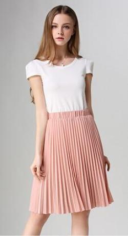 8 Colors women chiffon pleated skirt vintage high waist tutu skirts womens saia midi rokken summer style jupe femme - CelebritystyleFashion.com.au online clothing shop australia