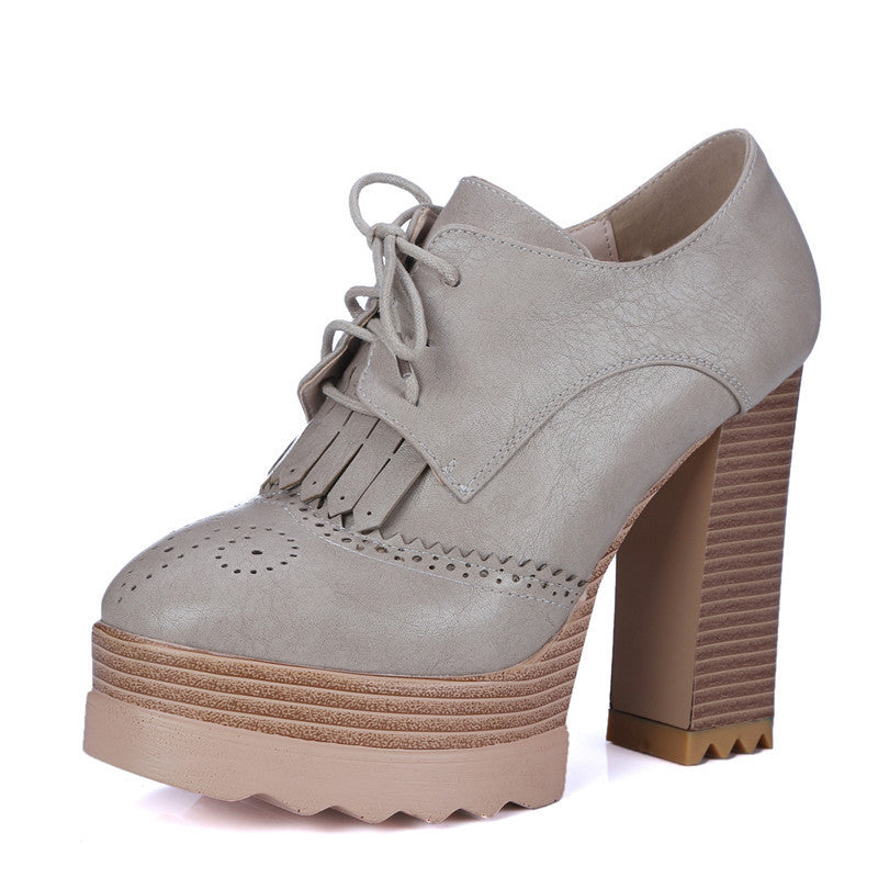Gray hotsell platform pumps