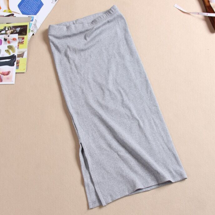 Autumn Winter Women Skirt Wool Rib Knit Long Skirt Faldas Package Hip Split Skirts A919 - CelebritystyleFashion.com.au online clothing shop australia