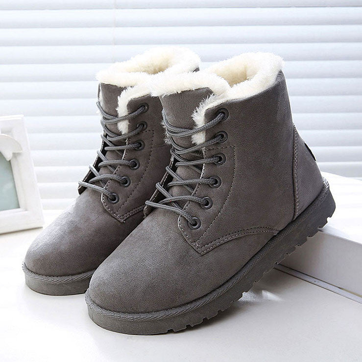 Women Boots Warm Winter Snow Boots Fashion Platform Ankle Boots For Women Shoes Black Botas Femininas - CelebritystyleFashion.com.au online clothing shop australia