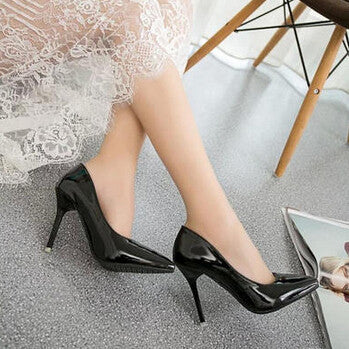 brand red bottom high heels patent leather women pumps pointed toe sexy ladies stiletto shoes woman plus size 34-39 - CelebritystyleFashion.com.au online clothing shop australia