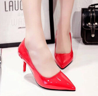 brand red bottom high heels patent leather women pumps pointed toe sexy ladies stiletto shoes woman plus size 34-39 - CelebritystyleFashion.com.au online clothing shop australia