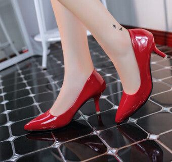 brand red bottom high heels patent leather women pumps pointed toe sexy ladies stiletto shoes woman plus size 34-39 - CelebritystyleFashion.com.au online clothing shop australia