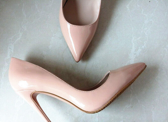 Brand Shoes Woman High Heels Pumps Red High Heels 12CM Women Shoes High Heels Wedding Shoes Pumps Black Nude Shoes Heels B-0043 - CelebritystyleFashion.com.au online clothing shop australia