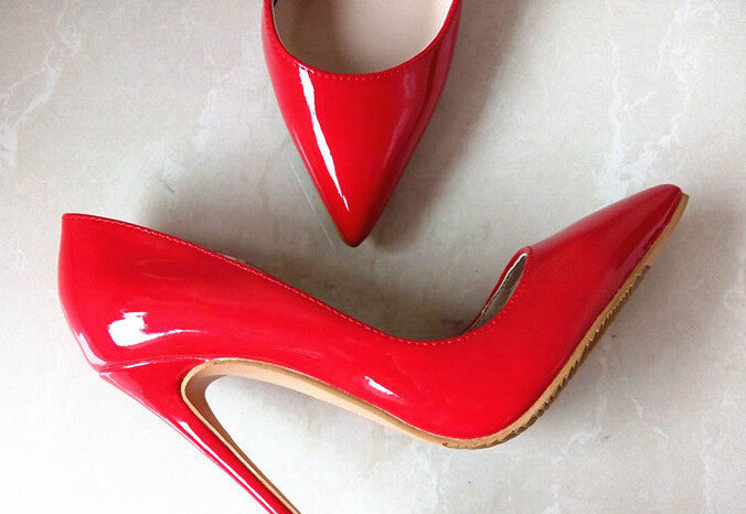 Brand Shoes Woman High Heels Pumps Red High Heels 12CM Women Shoes High Heels Wedding Shoes Pumps Black Nude Shoes Heels B-0043 - CelebritystyleFashion.com.au online clothing shop australia