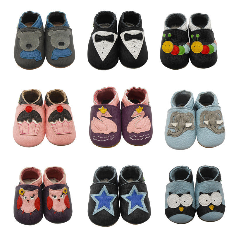 Sayoyo Fashion Cow Leather Baby Moccasins Soft Soled Baby Boy Shoes Girl Newborn Infant Crib Shoes First Walkers Free Shipping - CelebritystyleFashion.com.au online clothing shop australia