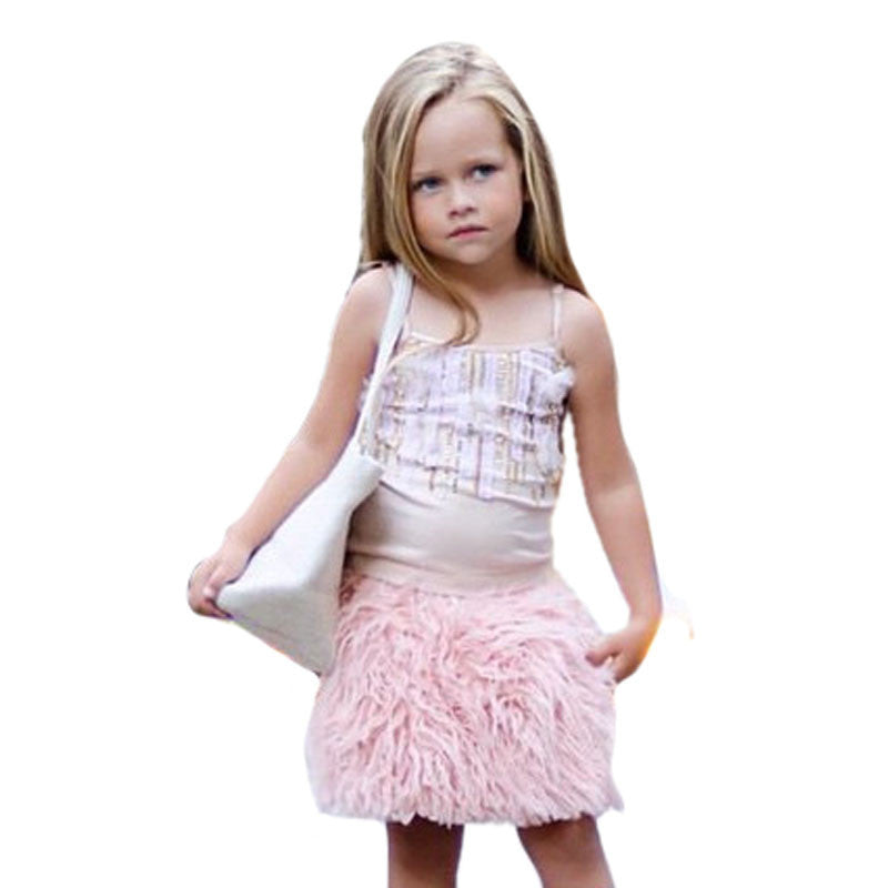 Princess Style Baby Girls Tutu Skirts Girl Pink Tassel Tutus For Party Children Spring Summer Pettiskirts Kids Casual Clothing - CelebritystyleFashion.com.au online clothing shop australia