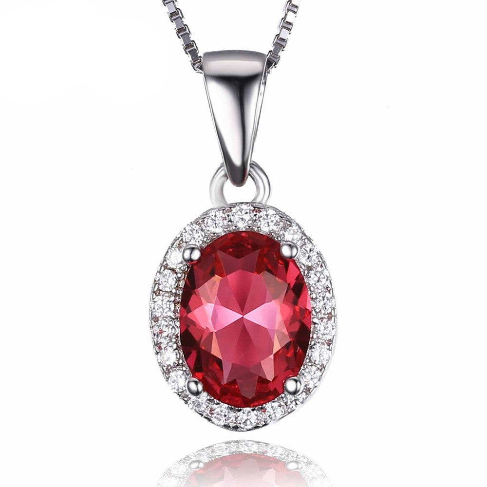 Classic Pink Sapphire Pendants 925 Sterling Silver Fashion Jewelry Famous Designer Jewelry For Women Nice Gift - CelebritystyleFashion.com.au online clothing shop australia